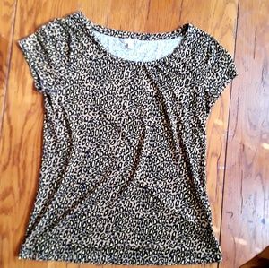 Banana Republic leopard print t shirt